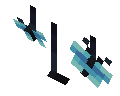 Light Blue Hanging Lights