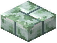 Mossy Cyan Stone Brick Slab