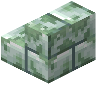 Mossy Cyan Stone Brick Stairs