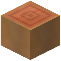 Red Delicious Apple Stripped Log