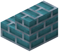 Cyan Brick Stairs