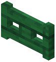 Green Stained Fence Gate