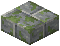 Mossy Andesite Brick Slab