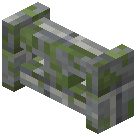 Mossy Andesite Brick Wall Gate
