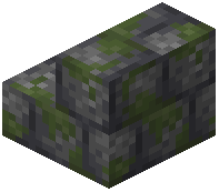 Mossy Cobbled Deepslate Brick Stairs