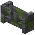 Mossy Cobbled Deepslate Brick Wall Gate