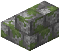 Mossy Cobblestone Brick Stairs