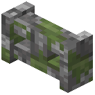 Mossy Cobblestone Brick Wall Gate