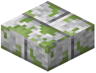 Mossy Diorite Brick Slab