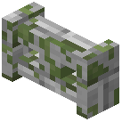 Mossy Smooth Stone Brick Wall Gate