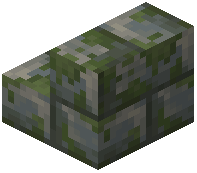 Mossy Tuff Brick Stairs
