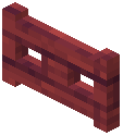 Red Stained Fence Gate