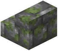 Mossy Cobblestone Brick Stairs