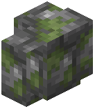 Mossy Cobblestone Brick Wall