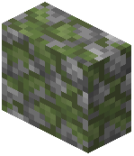 Mossy Cobblestone Vertical Slab