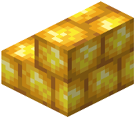 Raw Gold Brick Stairs