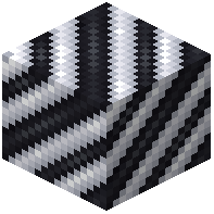Black on White Hazard Stripes