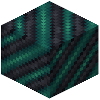 Cyan on Black Hazard Stripes