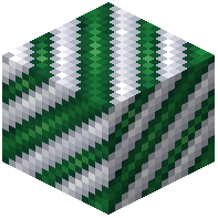 Green on White Hazard Stripes