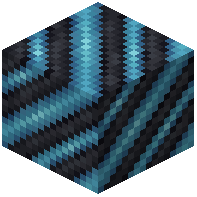 Light Blue on Black Hazard Stripes