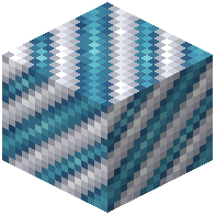 Light Blue on White Hazard Stripes