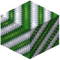 Lime on White Hazard Stripes