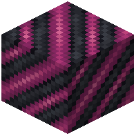 Magenta on Black Hazard Stripes