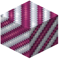 Magenta on White Hazard Stripes