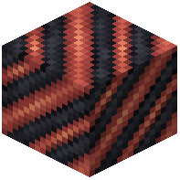 Orange on Black Hazard Stripes