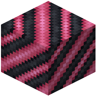 Pink on Black Hazard Stripes