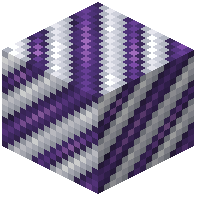 Purple on White Hazard Stripes