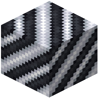 White on Black Hazard Stripes