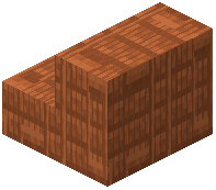 Small Acacia Plank Tiles Stairs