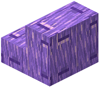 Edged Block of Amethyst Stairs