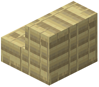 Birch Plank Beams Stairs