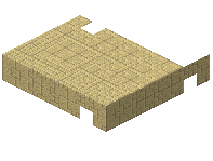 Birch Plank Brick Pattern Slab