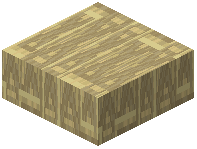 Birch Planks Crate Slab