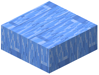 Patterned Blue Ice Slab