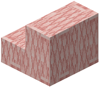 Diagonal Cherry Plank Tiles Stairs