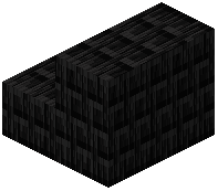 Rotated Coal Bricks Stairs