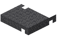 Cobbled Deepslate Brick Pattern Slab