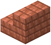 Small Copper Bricks Stairs