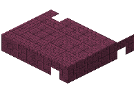 Crimson Plank Brick Pattern Slab