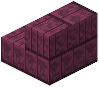 Crimson Plank Bricks Stairs