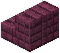 Small Crimson Plank Bricks Stairs
