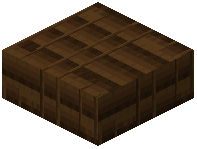 Dark Oak Plank Beams Slab