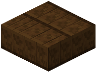 Dark Oak Plank Bricks Slab