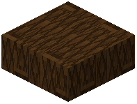 Diagonal Dark Oak Plank Tiles Slab