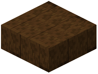 Large Dark Oak Plank Tiles Slab