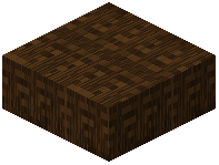 Dark Oak Plank Pattern Slab